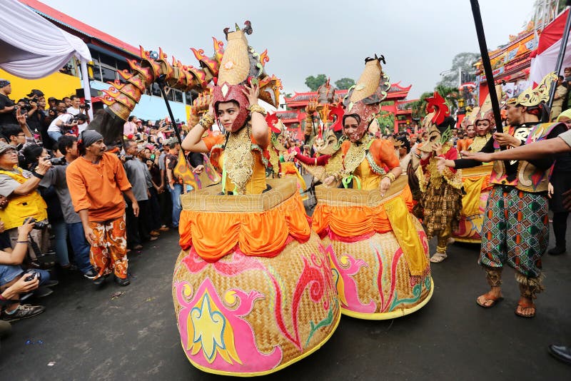 Индонезийское Carnaval на городе Bogor, Индонезии 22/02/2016 стоковое фото Индонезийское Carnaval на городе Bogor, Индонезии 22/02/2016 стоковое фото