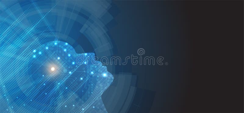 искусственный интеллект Предпосылка сети технологии Виртуальное conc иллюстрация штока искусственный интеллект Предпосылка сети технологии Виртуальное conc иллюстрация штока
