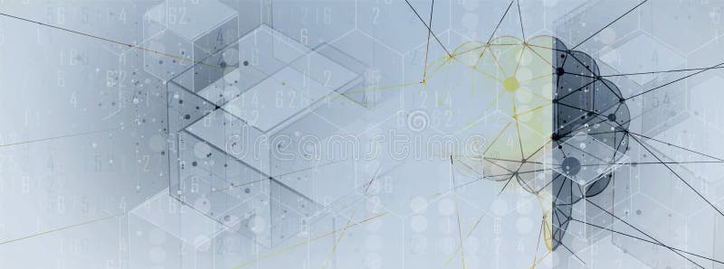 искусственный интеллект Предпосылка сети технологии Виртуальное conc иллюстрация вектора искусственный интеллект Предпосылка сети технологии Виртуальное conc иллюстрация вектора