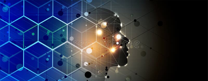 искусственный интеллект Предпосылка шестиугольника сети технологии темная Виртуальное conc иллюстрация штока искусственный интеллект Предпосылка шестиугольника сети технологии темная Виртуальное conc иллюстрация штока