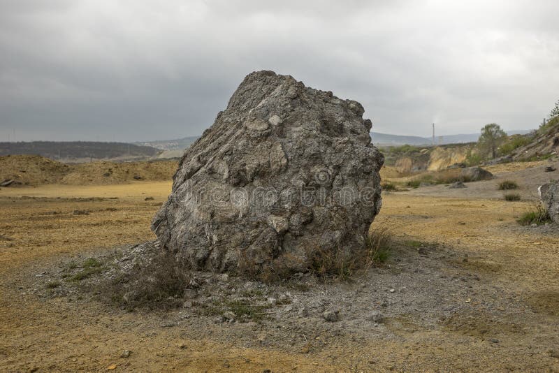 The artificial hill created from tailings in the exploitation of copper ore. The artificial hill created from tailings in the exploitation of copper ore