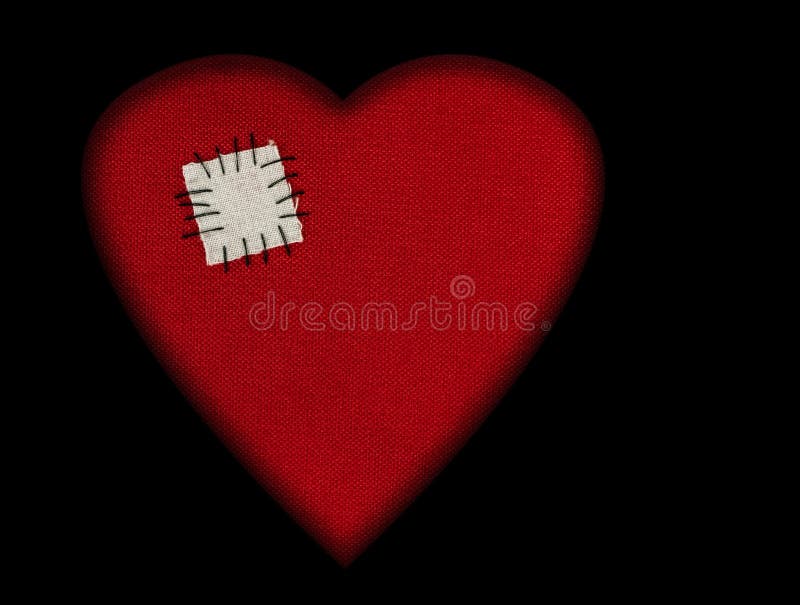 Исправленное разбитый сердце - валентинка etc стоковые изображения rf Исправленное разбитый сердце - валентинка etc стоковые изображения rf