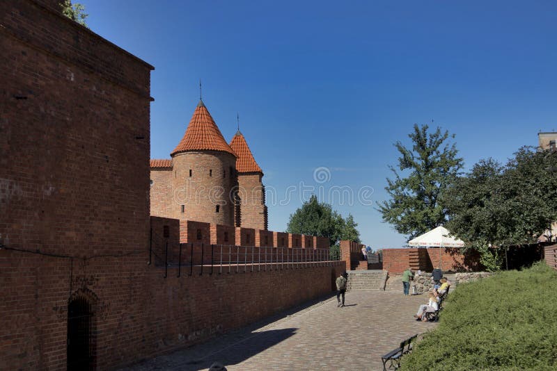 Исторический барбакан Варшавы в городке Варшавы старом стоковое фото