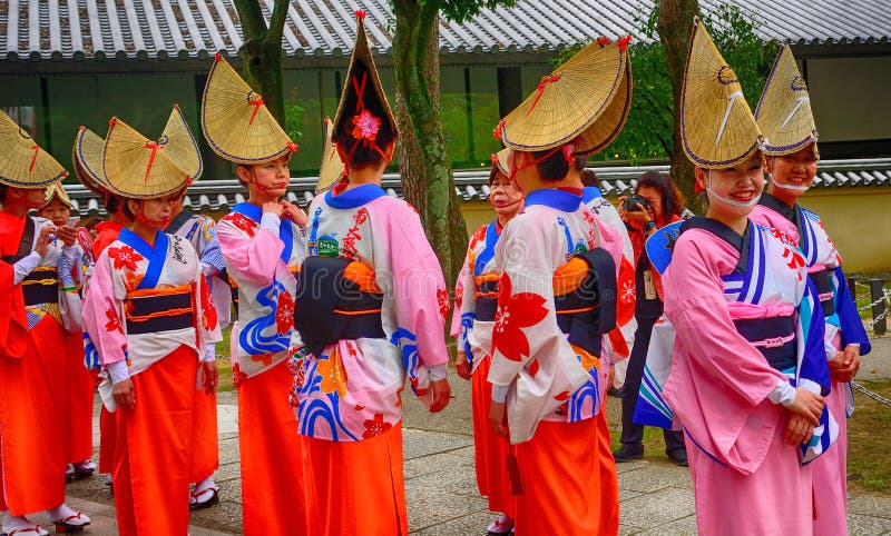 Исторический фестиваль, Nara, Япония стоковое изображение