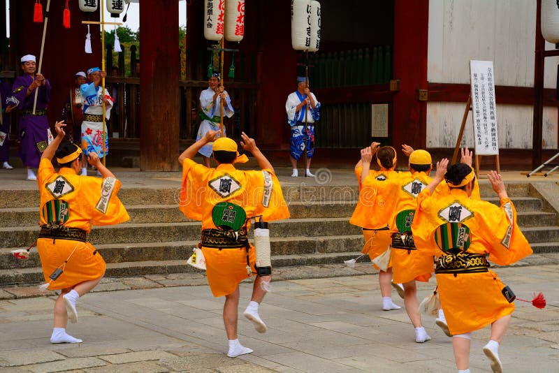Исторический фестиваль, Nara, Япония стоковые фото