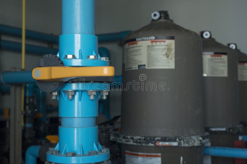 Water valve in swimming pool cleaning system. Water valve in swimming pool cleaning system.