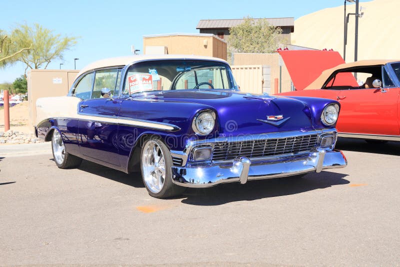 Классический автомобиль: Chevy 1956 Bel Air стоковые изображения Классический автомобиль: Chevy 1956 Bel Air стоковые изображения