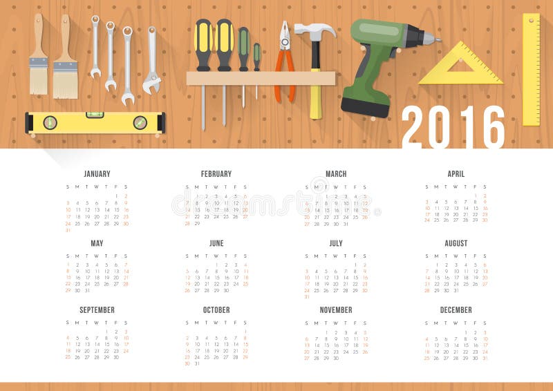 Календарь 2016 Diy