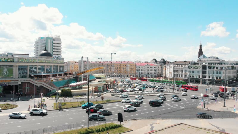 Казань, Россия 03-07-2019: центр города в дневном свете акции видеоматериалы