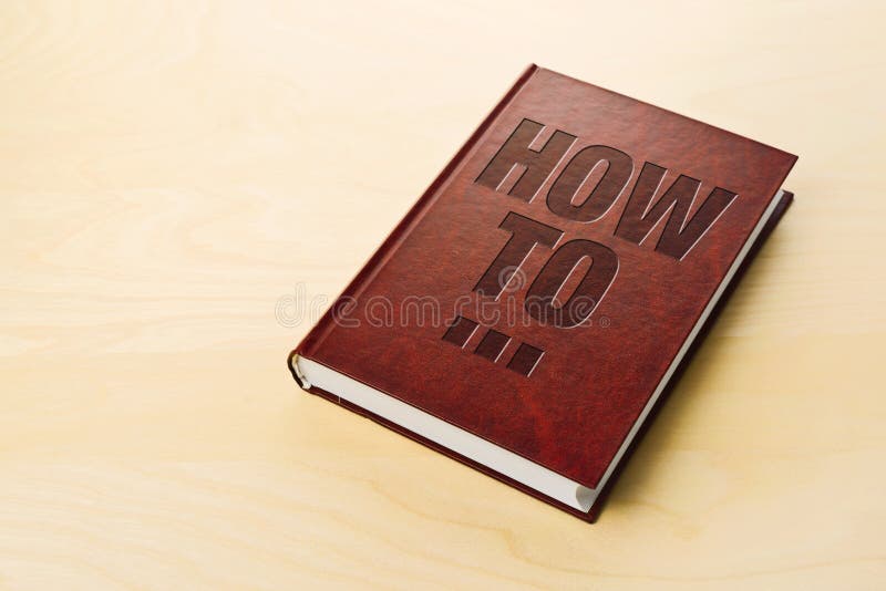 How To book. Personl guidebook on the table. How To book. Personl guidebook on the table.