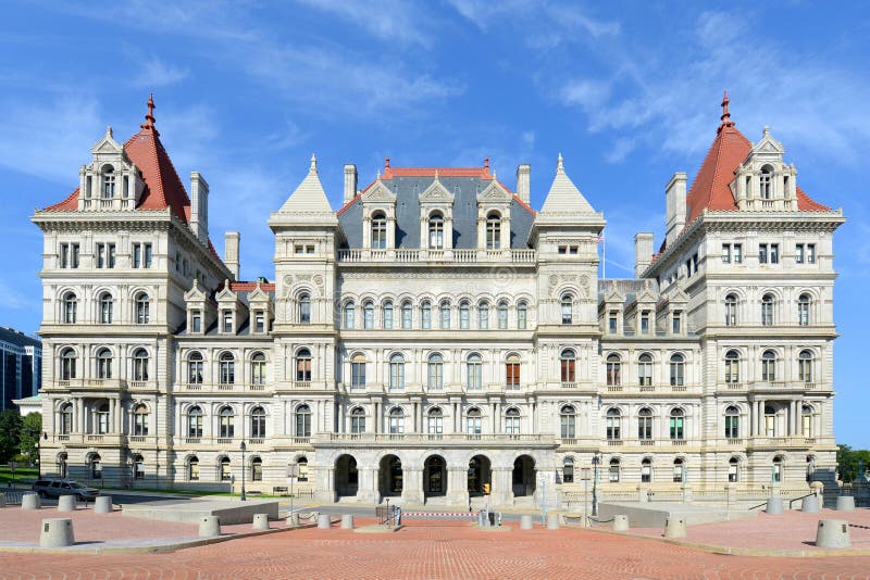 Капитолий штат Нью-Йорк, Albany, NY, США стоковое изображение rf