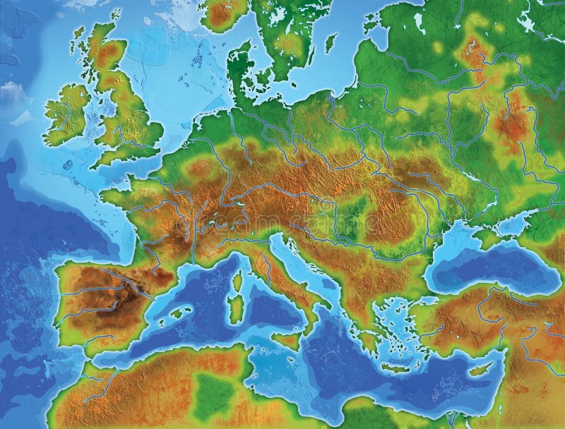 карта европы бесплатная иллюстрация карта европы бесплатная иллюстрация