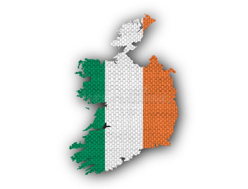 De que color es la bandera de irlanda