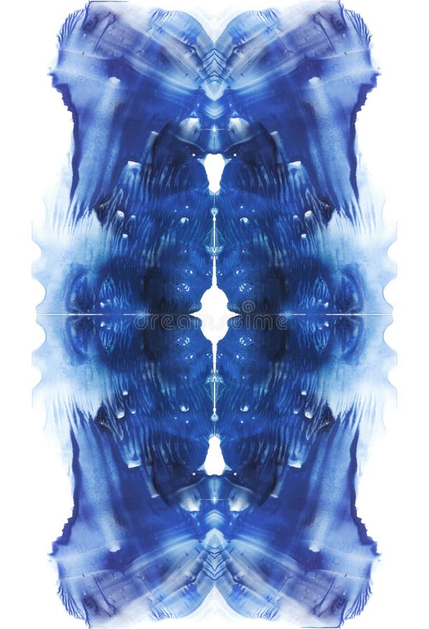 Карта предпосылки абстракции теста inkblot rorschach симметричной вертикальной Голубое изображение акварели бесплатная иллюстрация Карта предпосылки абстракции теста inkblot rorschach симметричной вертикальной Голубое изображение акварели бесплатная иллюстрация