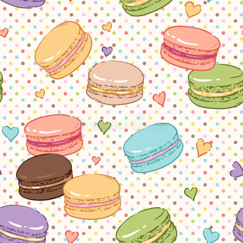 Картина Macaroons иллюстрация вектора Картина Macaroons иллюстрация вектора