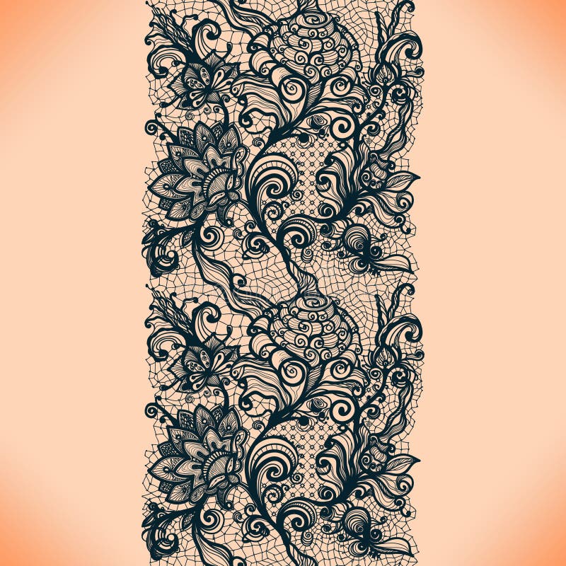 Abstract lace ribbon vertical seamless pattern. Template frame design for card. Lace Doily. Can be used for packaging, invitations, and template. Abstract lace ribbon vertical seamless pattern. Template frame design for card. Lace Doily. Can be used for packaging, invitations, and template.