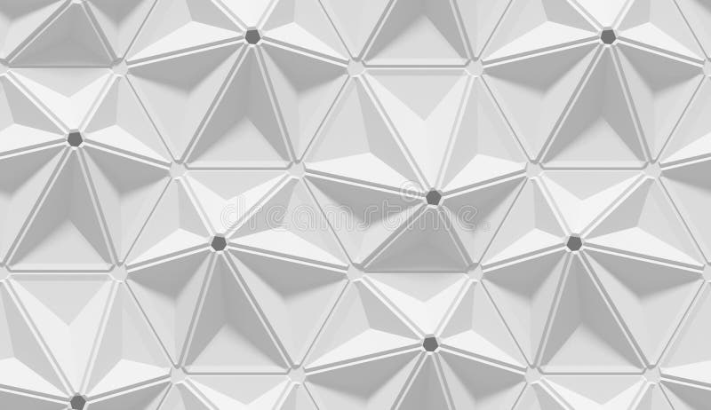 Картина затеняемая белизной абстрактная геометрическая Стиль бумаги Origami предпосылка перевода 3D бесплатная иллюстрация