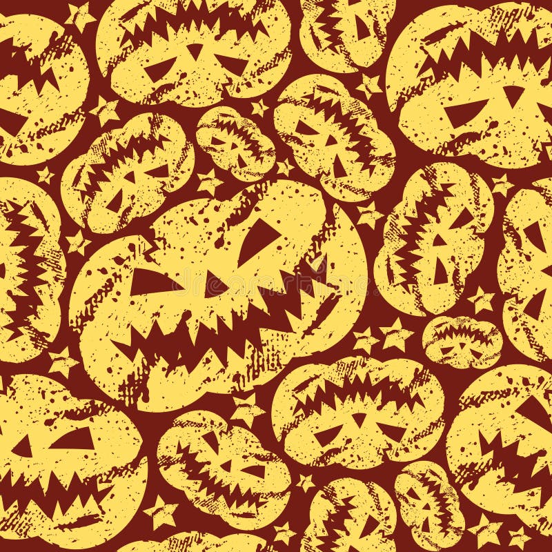 Картина тыквы Halloween безшовная иллюстрация штока Картина тыквы Halloween безшовная иллюстрация штока