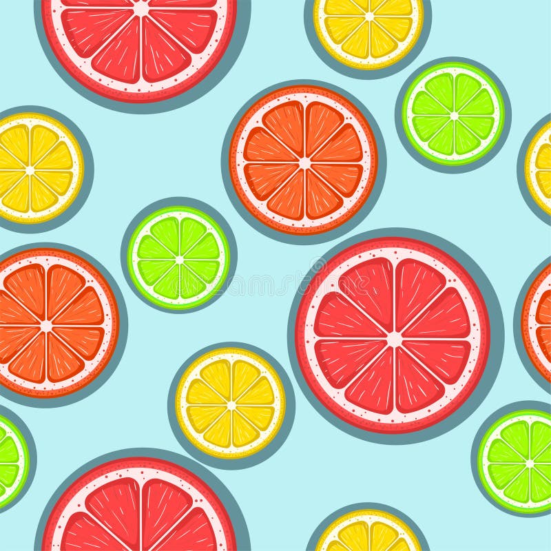 Картина цитруса безшовная Зеленые, красные и желтые куски цитруса на голубой предпосылке Рудоразборка плода Предпосылка EPS 8 век иллюстрация штока Картина цитруса безшовная Зеленые, красные и желтые куски цитруса на голубой предпосылке Рудоразборка плода Предпосылка EPS 8 век иллюстрация штока