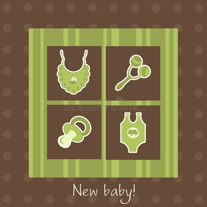 New baby arrival card,. New baby arrival card,