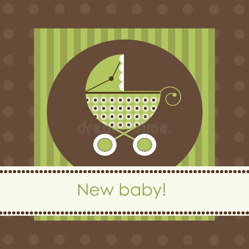 New baby arrival card,. New baby arrival card,