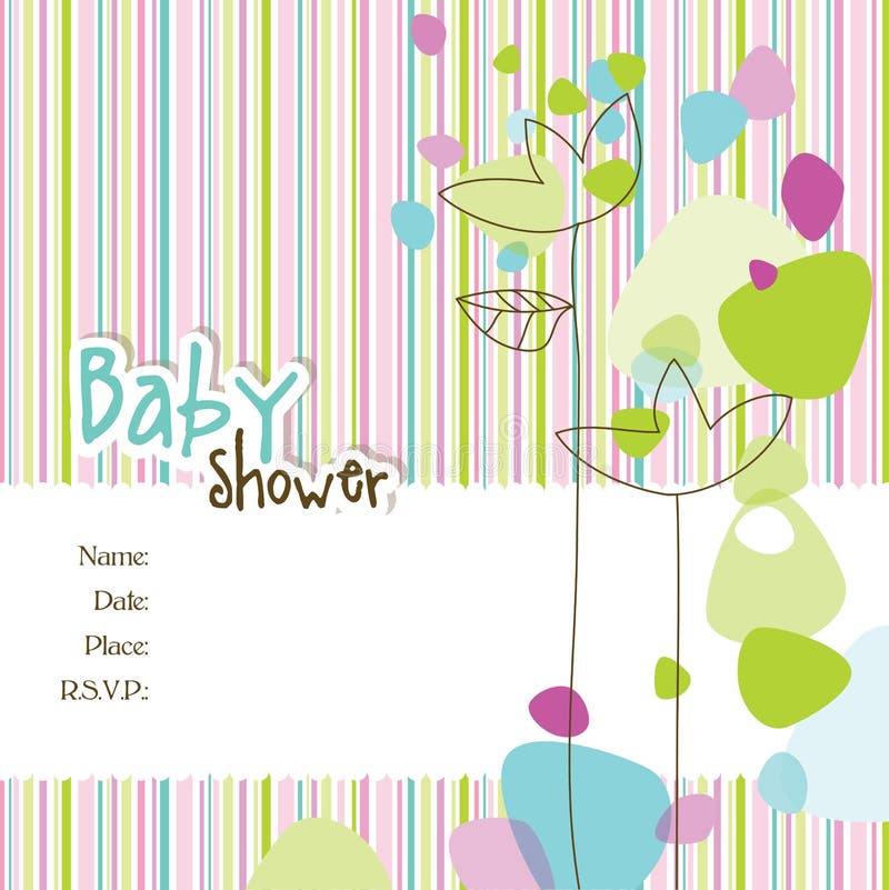 Baby arrival card with copy space. Baby arrival card with copy space