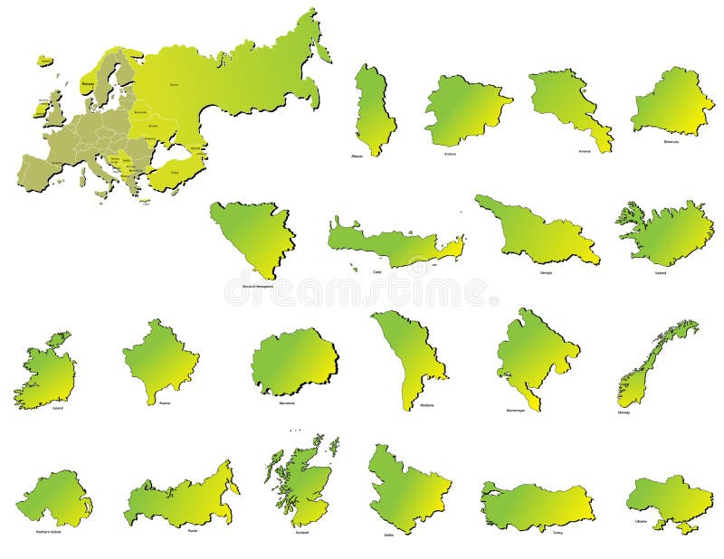 Карты стран Европы