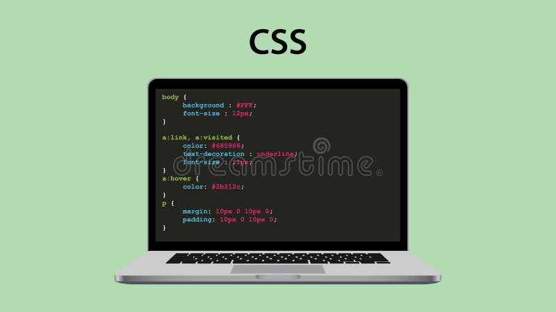 Каскадные таблицы стилей Css программируя с кодом компьтер-книжки и сценария бесплатная иллюстрация Каскадные таблицы стилей Css программируя с кодом компьтер-книжки и сценария бесплатная иллюстрация
