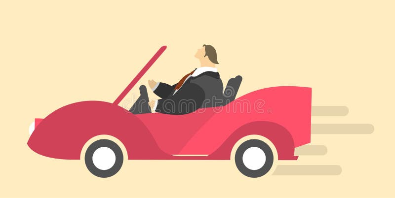 катание человека в автомобиле иллюстрация штока катание человека в автомобиле иллюстрация штока