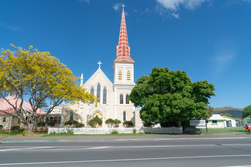Католическая церковь St Mary в Blenheim стоковые изображения Католическая церковь St Mary в Blenheim стоковые изображения