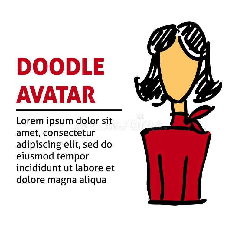 Квадратное изображение вектора с воплощением дела dooodle женщины Шаблон профессий офиса freehand для летчика или плаката бесплатная иллюстрация Квадратное изображение вектора с воплощением дела dooodle женщины Шаблон профессий офиса freehand для летчика или плаката бесплатная иллюстрация