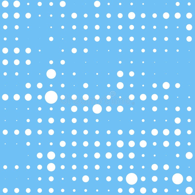 Pattern with White Dots on Blue Background Stock Illustration