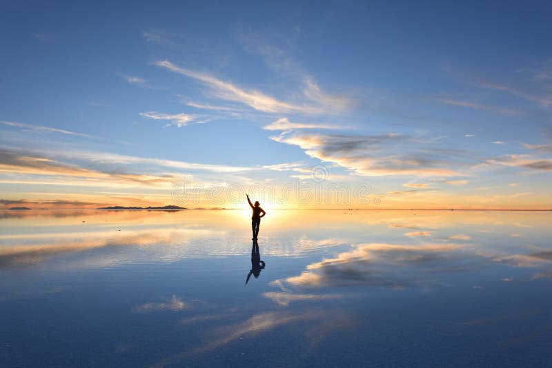 Квартира соли мира самая большая, Салар de Uyuni стоковые изображения