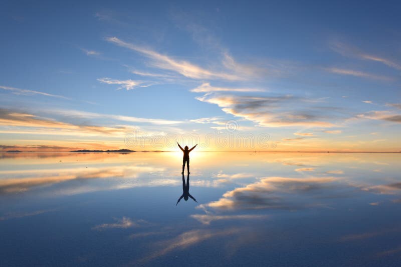 Квартира соли мира самая большая, Салар de Uyuni стоковое фото