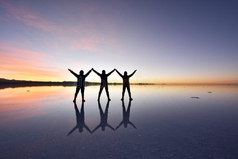 Квартира соли мира самая большая, Салар de Uyuni стоковая фотография rf