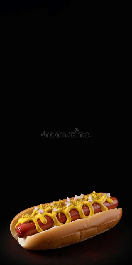 кетчуп с луком и вертикальным баннером. создать ai стоковое фото