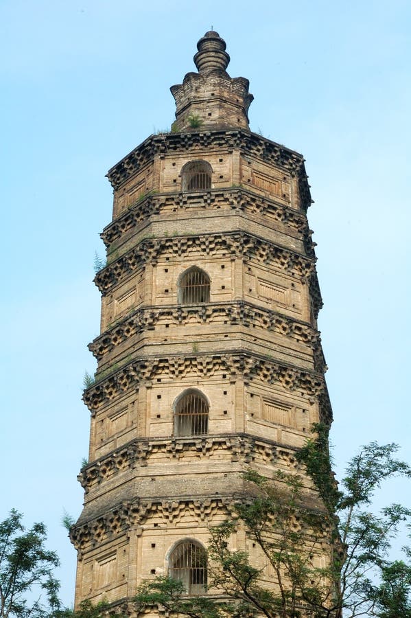 A really old buddist temple pagoda in China. Have 1,000 years of history. A really old buddist temple pagoda in China. Have 1,000 years of history.