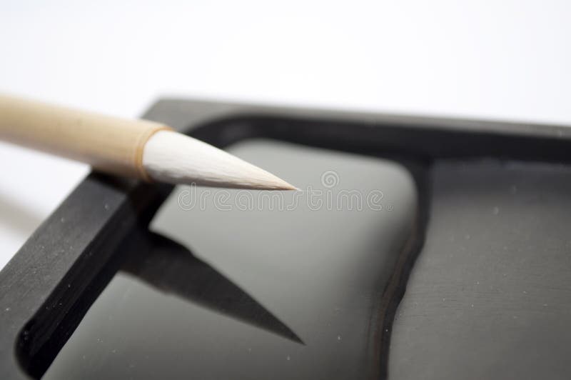 китайский камень paintbrushes чернил стоковые фото китайский камень paintbrushes чернил стоковые фото
