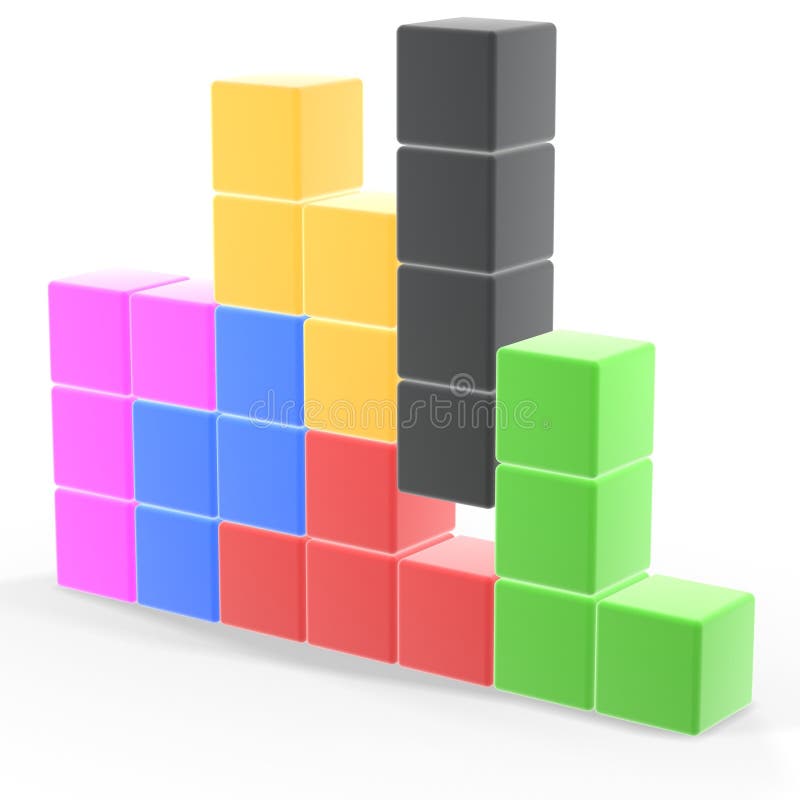 Classic tetris game pieces fit together. Classic tetris game pieces fit together