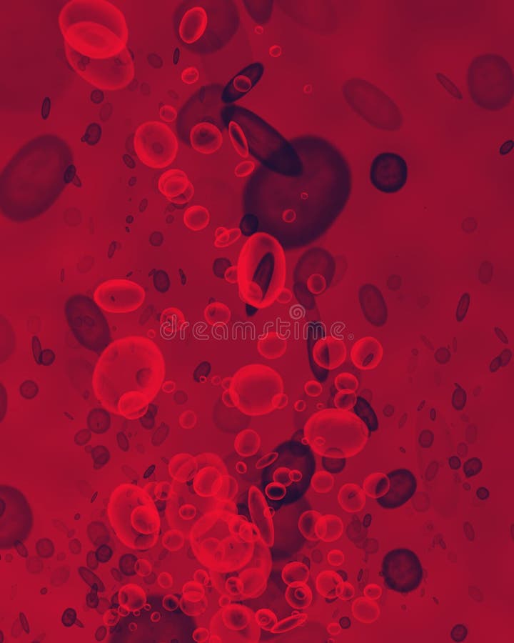 Red blood cells on red background. Red blood cells on red background