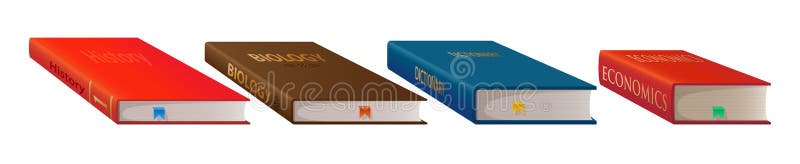 Книги изолированные белой предпосылки бесплатная иллюстрация Книги изолированные белой предпосылки бесплатная иллюстрация