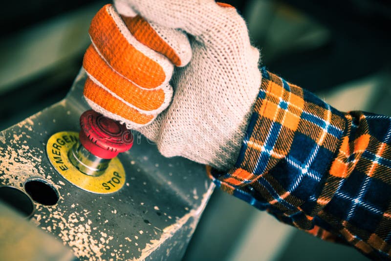 Кнопка аварийного стопа красная Стоковое Фото - изображение ...