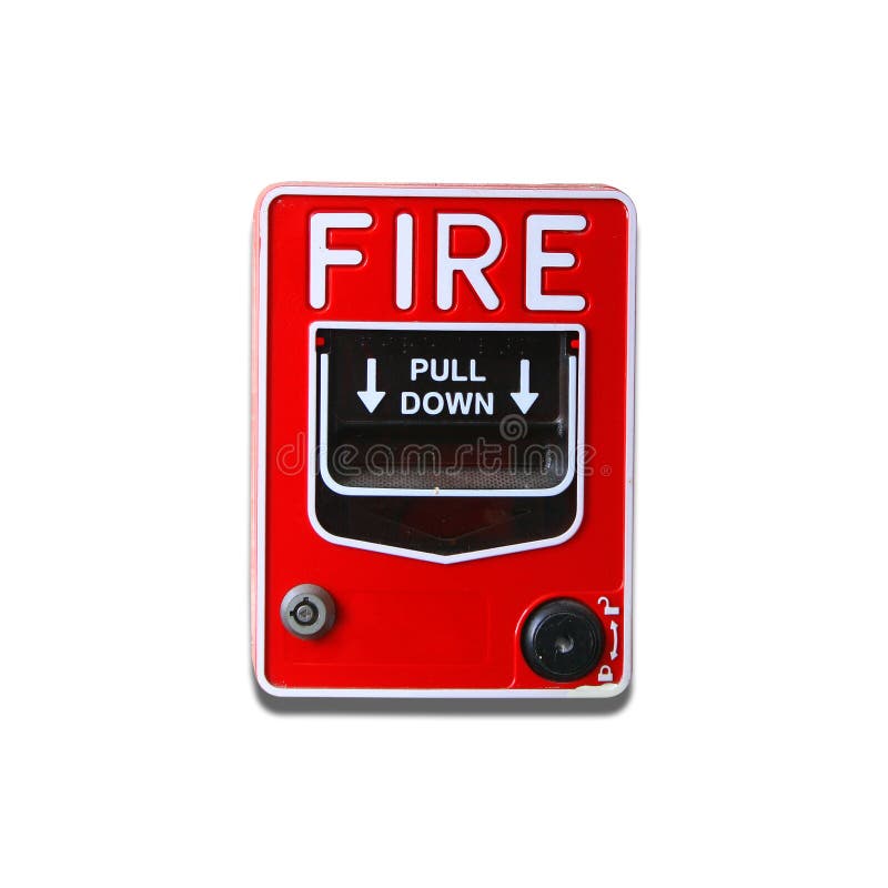 Кнопка пожарной сигнализации Стоковое Изображение - изображение .