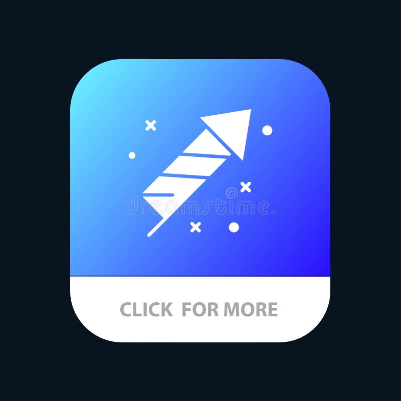 Кнопка приложения для мобильных ПК: Firework, Fire, Easter, Day Mobile App Версия Android и IOS Glyph иллюстрация вектора Кнопка приложения для мобильных ПК: Firework, Fire, Easter, Day Mobile App Версия Android и IOS Glyph иллюстрация вектора