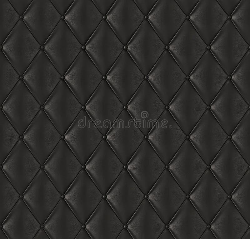 Black quilted leather (tiled texture). Black quilted leather (tiled texture)