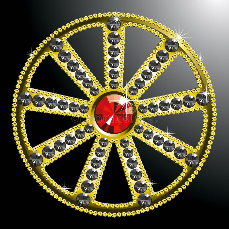 колесо золота диаманта дорогее