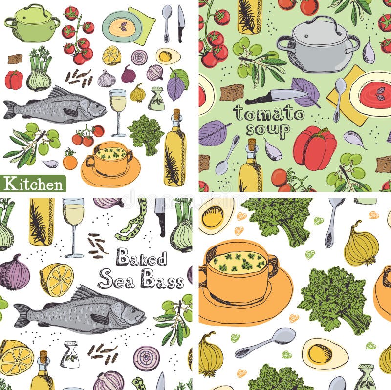 Комплект Kitchen&food иллюстрация вектора Комплект Kitchen&food иллюстрация вектора