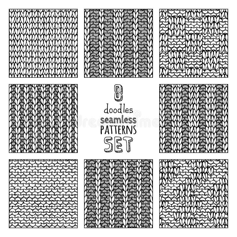 Комплект вектора различных картин стежком doodles иллюстрация вектора Комплект вектора различных картин стежком doodles иллюстрация вектора