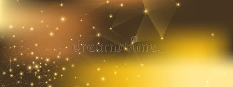Компания Glow Technology Поток данных Золотые точки бесплатная иллюстрация Компания Glow Technology Поток данных Золотые точки бесплатная иллюстрация