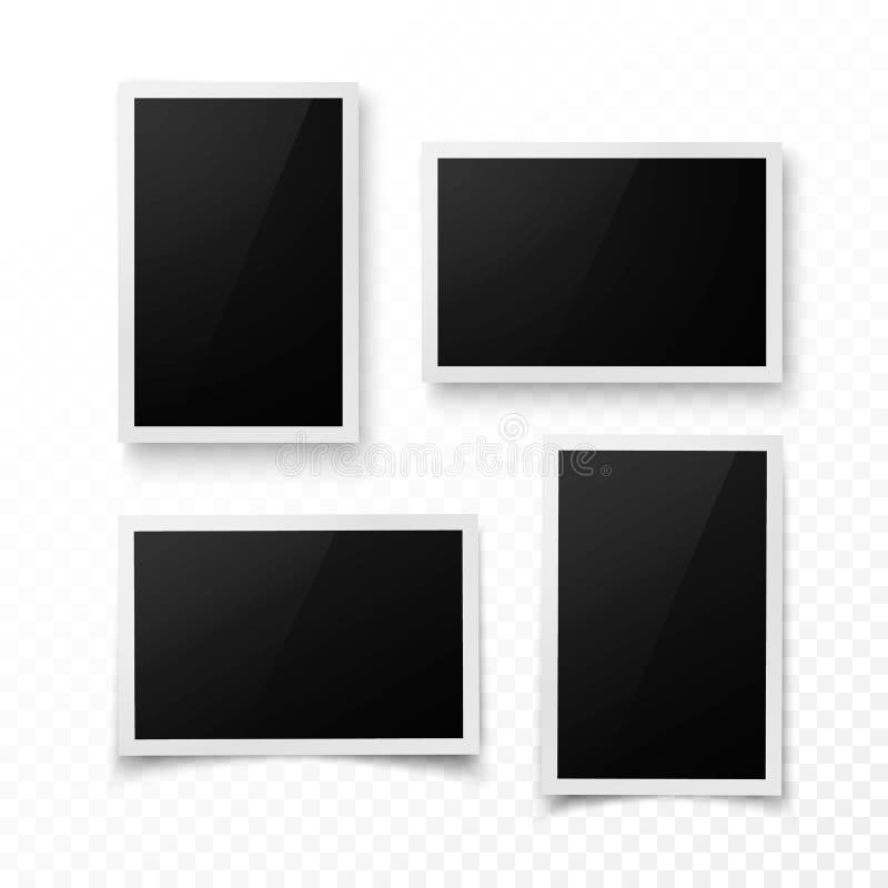 Комплект рамки фото с тенью Реалистическое фото, изображение или шаблон границы pictere Пробел фотографии Изолированная иллюстрац иллюстрация вектора Комплект рамки фото с тенью Реалистическое фото, изображение или шаблон границы pictere Пробел фотографии Изолированная иллюстрац иллюстрация вектора